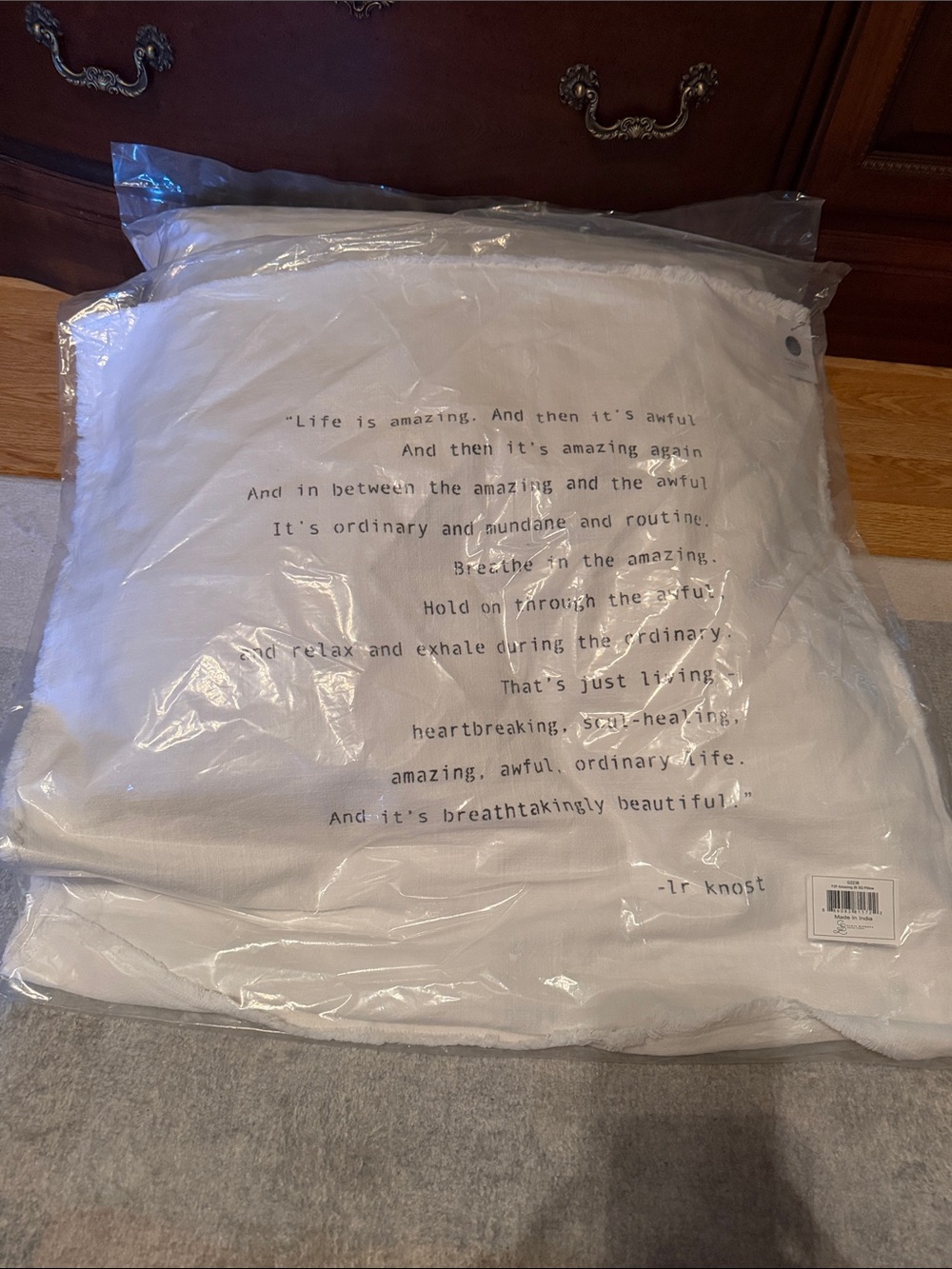 Brand new with tags down filled Santa Barbara Designs pillow and cover